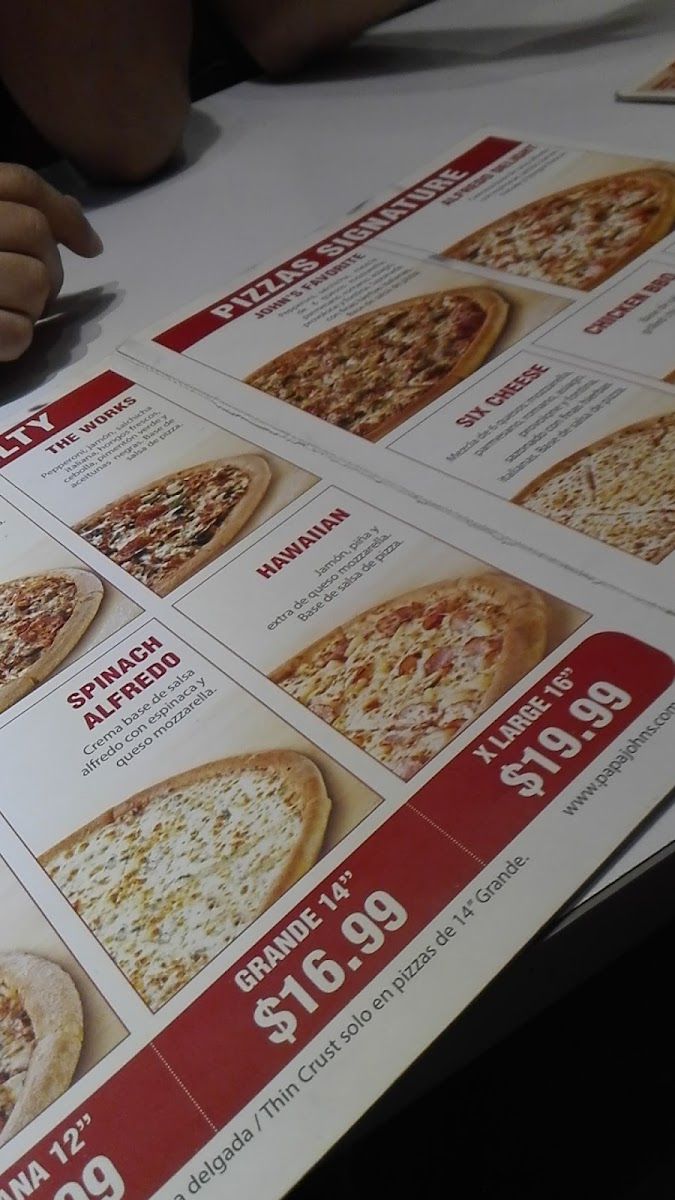 Menu Papa John's Pizza-2